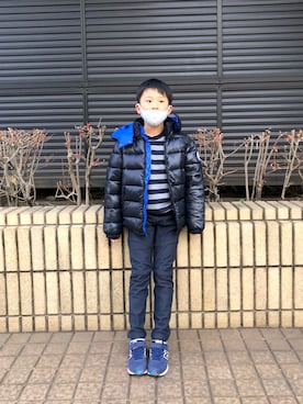 「DIESEL（ディーゼル）のアイテム（ダウンジャケット/コート）」を使った、makiさん（レディース・158cm）の冬コーディネート