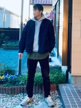 「新年一発目」｜「アイテム（その他アウター）」を使った、wizさん（メンズ・176cm）の冬コーディネート
