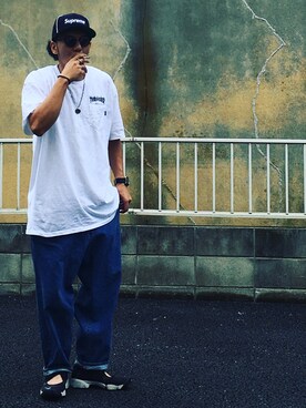 「MARK MCNAIRY（マークマクナイリー）のアイテム」を使った、mtnbさん（メンズ・170cm）の夏コーディネート