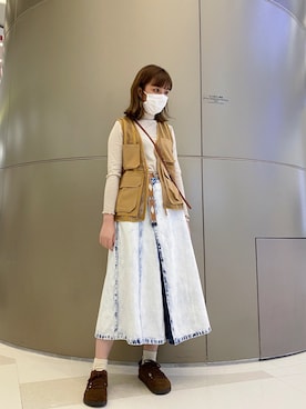 「initial（イニシャル）のアイテム（スカート）」を使った、lulu99luさん（レディース・158cm）の春コーディネート