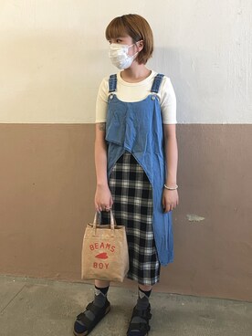 「initial（イニシャル）のアイテム（ベスト）」を使った、lulu99luさん（レディース・158cm）の夏コーディネート