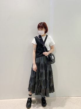 「darkwear」｜lulu99luさん（レディース・158cm）の秋コーディネート