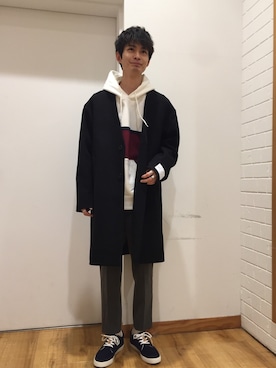「アイテム（その他アウター）」を使った、たかひろさん（メンズ・179cm・20代）の冬コーディネート