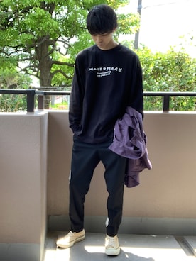 「コンバース ハイカット」｜たかひろさん（メンズ・179cm）の春コーディネート