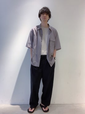 「PAGEBOY（ページボーイ）のアイテム（トップス）」を使った、たかひろさん（メンズ・179cm）の夏コーディネート