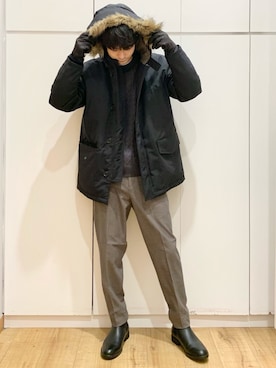 「グローバルワーク(GLOBAL WORK)」｜たかひろさん（メンズ・179cm・20代）の冬コーディネート