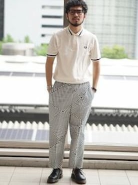 「アイテム（その他シューズ）」を使った、YAMAさんさん（メンズ・177cm）の夏コーディネート