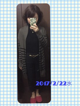 うえたえり@さん(レディース・159cm)の冬コーディネート