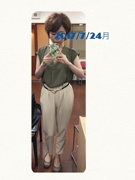 「Language（ランゲージ）のアイテム」を使った、うえたえり@さん（レディース・159cm）の夏コーディネート