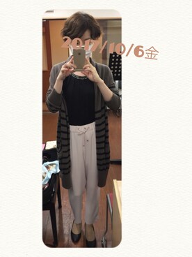 「TOCCA BEAUTY（トッカビューティー）のアイテム」を使った、うえたえり@さん（レディース・160cm）の秋コーディネート