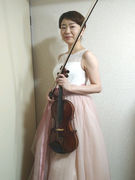 「アイテム（ドレス、ピンク系）」を使った、うえたえり@さん（レディース・160cm）の夏コーディネート