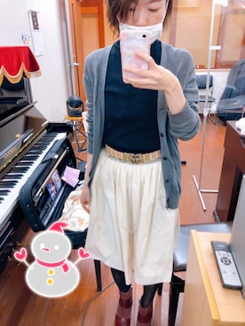 「Language（ランゲージ）のアイテム」を使った、うえたえり@さん（レディース・160cm）の冬コーディネート