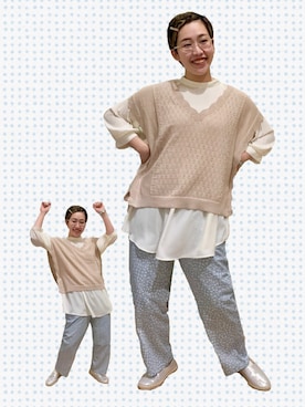 お芋ちゃん🐔🍠さん（レディース・160cm）の春コーディネート