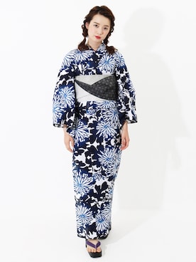 「アイテム（水着/着物・浴衣）」を使った、hataoriさん（レディース・165cm）の春コーディネート