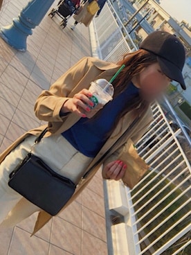「ショッピング」｜「アイテム（キャップ）」を使った、asukaさん（レディース・170cm）の冬コーディネート