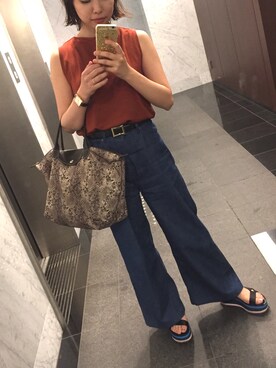 白鳥さゆりさん（レディース・153cm）の夏コーディネート