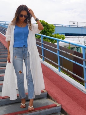 「moussy」｜「アイテム（シャツワンピース）」を使った、coco1009iさん（レディース・158cm）の秋コーディネート