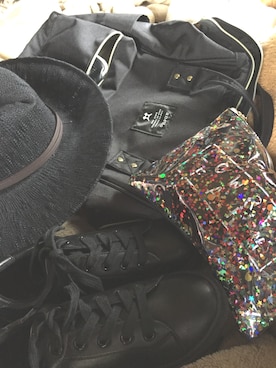 「LOWRYS FARM（ローリーズファーム）のアイテム（ポーチ）」を使った、alexandre ishiiさん（レディース・152cm）の春コーディネート