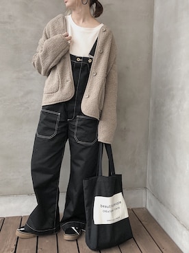 「アイテム（ピアス（両耳用））」を使った、coccoさん（レディース・152cm・20代）の秋コーディネート