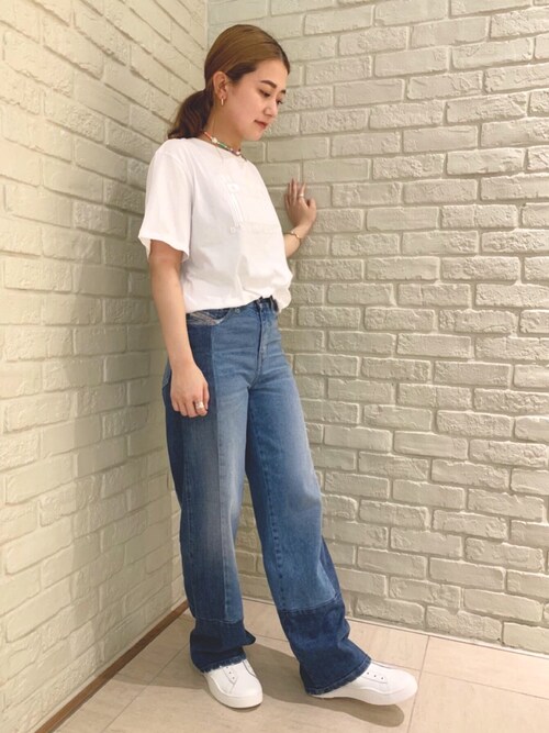 Akane Diesel タカシマヤ ゲートタワーモール Dieselのtシャツ カットソーを使ったコーディネート Wear