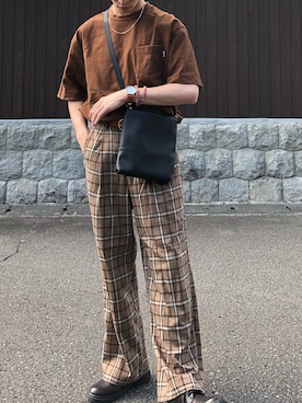 「LookUp（ルックアップ）のアイテム」を使った、wayuさん（メンズ・169cm）の夏コーディネート