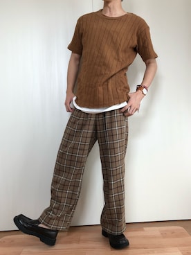 「LookUp（ルックアップ）のアイテム」を使った、wayuさん（メンズ・169cm）の夏コーディネート