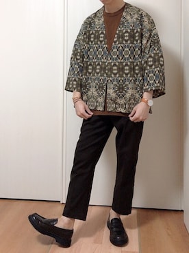 「MB（エムビー）のアイテム（アクセサリー）」を使った、wayuさん（メンズ・169cm）の秋コーディネート