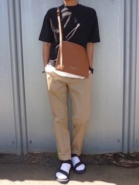 「WEGO（ウィゴー）のWEGO/スラブワッフルラウンドロングタンクトップ（タンクトップ）」を使った、zaoldyeck(ゼノ)さん（メンズ・166cm）の夏コーディネート