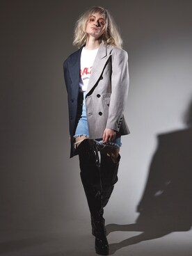 「Metaphor…」｜「アイテム（ジャケット/アウター）」を使った、Metaphor…さん（レディース・165cm）の春コーディネート