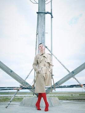 「mode」｜「アイテム（トレンチコート）」を使った、Metaphor…さん（レディース・172cm）の春コーディネート