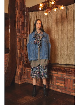 「19ss」｜「アイテム（デニムジャケット）」を使った、Metaphor…さん（レディース・174cm）の秋コーディネート