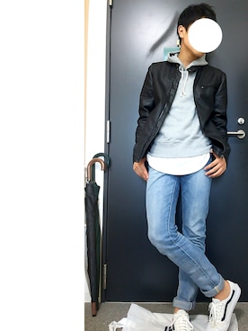 「HALHAM（ハルハム）のアイテム（ジャケット/アウター）」を使った、KaiTo//さん（メンズ・174cm）の春コーディネート
