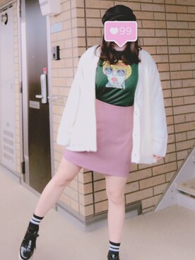 「GOGOSING（ゴゴシング）のアイテム（その他アウター）」を使った、れもんてぃさん（レディース・158cm）の春コーディネート