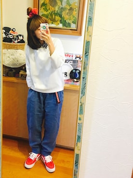 「min@RNA（ミンアットアールエヌエー）のアイテム」を使った、こにーさん（レディース・153cm）の冬コーディネート