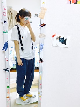 「min@RNA（ミンアットアールエヌエー）のアイテム」を使った、こにーさん（レディース・153cm）の春コーディネート