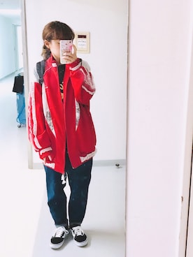 「keisuke kanda（ケイスケカンダ）のアイテム（ジャージ）」を使った、こにーさん（レディース・153cm）の秋コーディネート