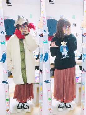 こにーさん(レディース・153cm)の冬コーディネート