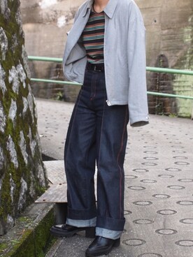 「KAIKO（カイコー）のアイテム（ジャケット/アウター）」を使った、yuuichroさん（メンズ・168cm）の秋コーディネート
