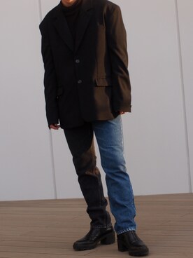 「KAIKO（カイコー）のアイテム（ジャケット/アウター）」を使った、yuuichroさん（メンズ・168cm）の冬コーディネート