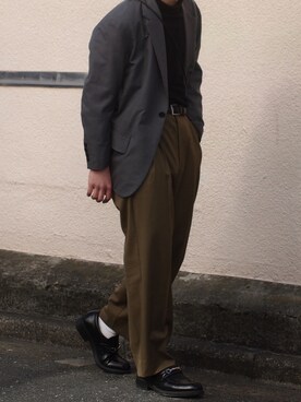 「CMMN SWDN（コモンスウェーデン）のアイテム」を使った、yuuichroさん（メンズ・168cm）の冬コーディネート