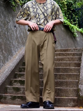 「CMMN SWDN（コモンスウェーデン）のアイテム」を使った、yuuichroさん（メンズ・168cm）の春コーディネート