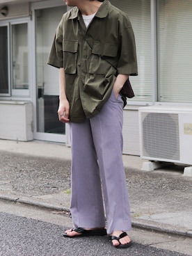 「オトナカジュアル」｜「アイテム（ビーチサンダル）」を使った、yuuichroさん（メンズ・168cm）の夏コーディネート