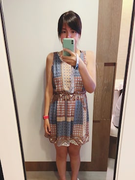 「H&M（エイチ・アンド・エム）のアイテム（チュニック）」を使った、Evans さん（レディース・170cm）の秋コーディネート