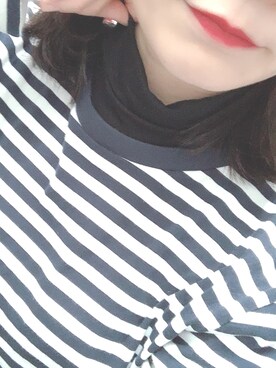 「タートルネック」｜「アイテム（その他アンダーウェア/インナー）」を使った、ぺさん（レディース・155cm）の冬コーディネート
