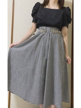 「Color（カラー）のアイテム」を使った、akiさん（レディース・158cm）の春コーディネート