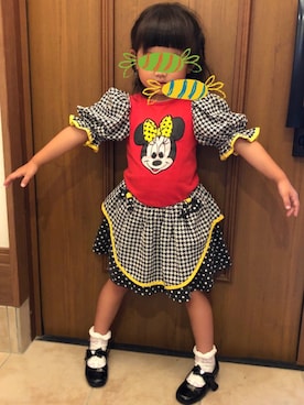 「Disney（ディズニー）のアイテム（ワンピース、その他）」を使った、hahoさん（レディース・150cm）の夏コーディネート