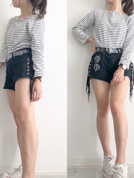 「PRIMARK（プライマーク）のアイテム（パンツ）」を使った、zukku47さん（レディース・153cm）の秋コーディネート