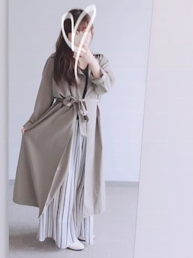 「BACKS（バックス）のアイテム（ジャケット/アウター）」を使った、momoKoさん（レディース・150cm）の夏コーディネート
