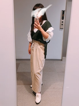 「a.g.plus（エージープラス）のアイテム（シューズ）」を使った、momoKoさん（レディース・149cm）の秋コーディネート