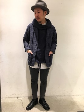「新作」｜「アイテム（チノパンツ）」を使った、sandinistaさん（メンズ・170cm）の春コーディネート